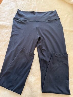 NWT Adidas All Me 7/8 Leggings XL Navy Blue High Rise Training Tights